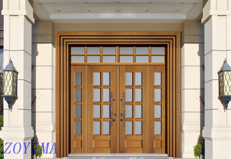 Z0YIMA/ G & K Great Door - Competitive Promotion Lxury Toughened Glasses Stronger Yellow Doors ZYM-B1002