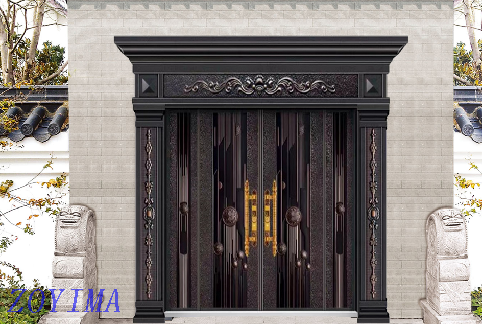 Z0YIMA/ G & K Great Door - Cast Aluminum And Glavanized Security Door ZYM-P1-6018