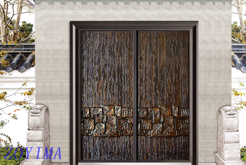 Z0YIMA/ G & K Great Door - Good Cast Aluminum And Glavanized Security Door Supplier ZYM-P1-6016