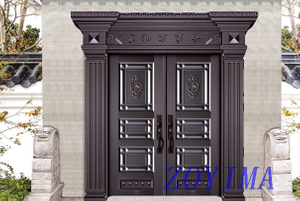 Z0YIMA/ G & K Great Door - Exterior Aluminum Fitting ajoint Doors ZYM-P3-4007