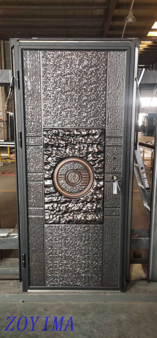 Z0YIMA/ G & K Great Door -Luxry Nigeria Market Cast Aluminium Imitation Copper Door ZYM-K117