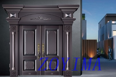 Z0YIMA/ G & K Great Door - Metal Seucrity Door Black Copper Color ZYM-M2035